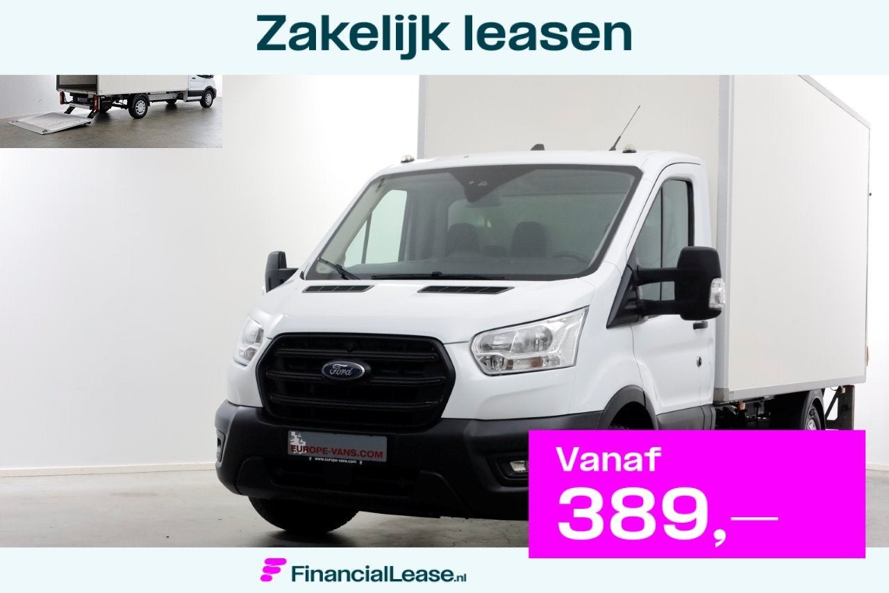 Ford Transit 350 2.0 TDCI 130pk Trend Bakwagen met laadklep, Voorwielaandrijving, Dealer onderhouden, LED verlichting, 4 cilinders