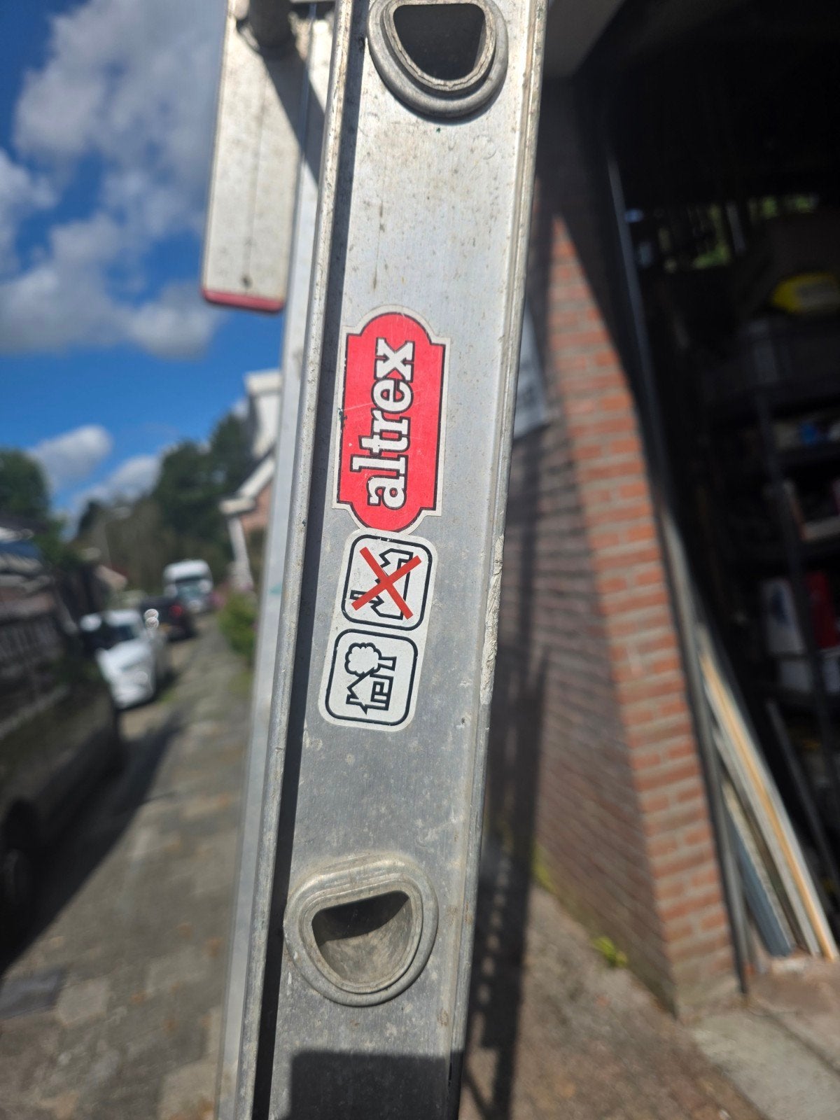Altrex Schuifladder - 2x12, Ophalen, Gebruikt, Ladder, Opvouwbaar of Inschuifbaar