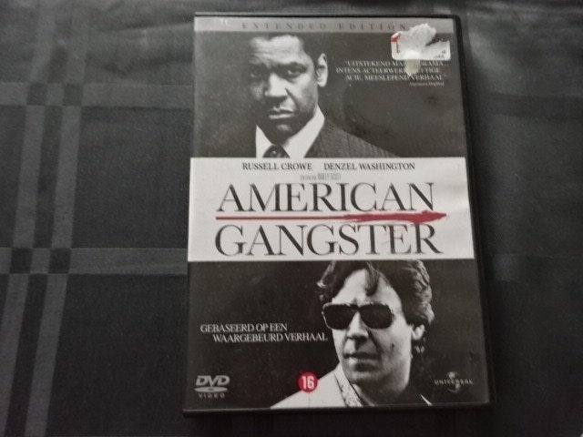 American Gangster met Denzel Washington en Russell Crowe, Maffia en Misdaad, Engels, Vanaf 16 jaar, Nederlands