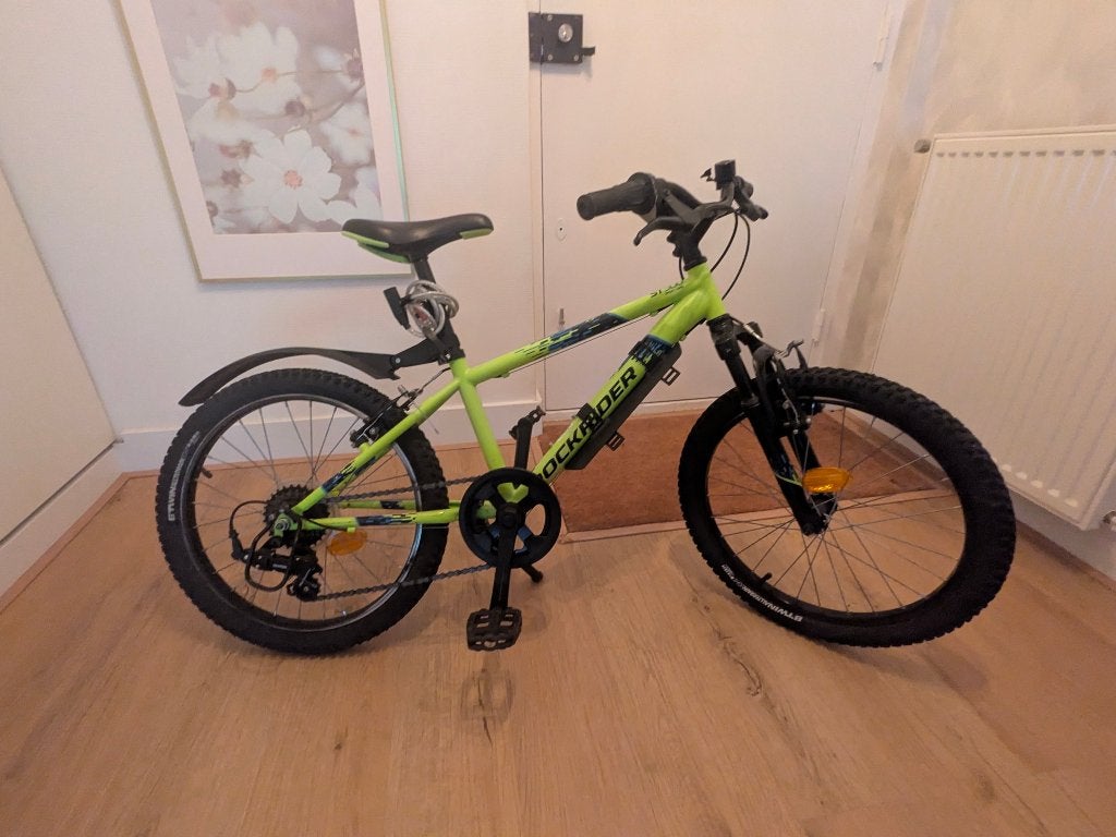 FIETS JONGEN ST 500  - ROCKRIDER, Fietsen en Brommers, Fietsen | Jongens, Ophalen, Versnellingen, Zo goed als nieuw, Rockrider