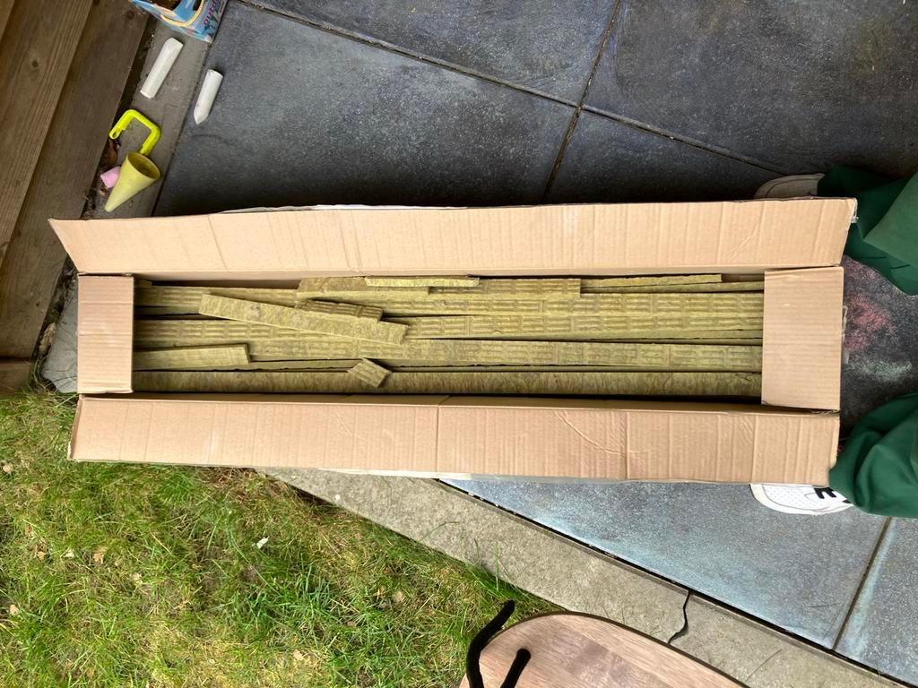 Restpartij Fermacell randstroken 3x1 cm - ca. 14 meter, Nieuw, Steenwol, Minder dan 5 m², Vloerisolatie