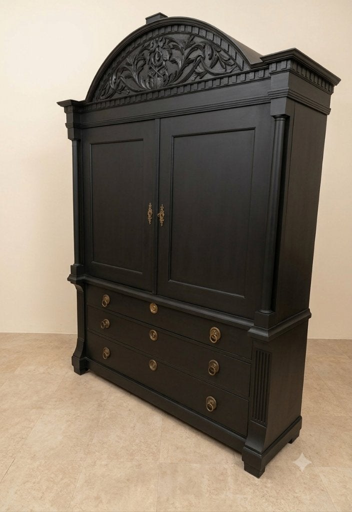 Antieke kast kabinet tv  eiken demontabel groot 1800 Holland, Antiek en Kunst, Ophalen