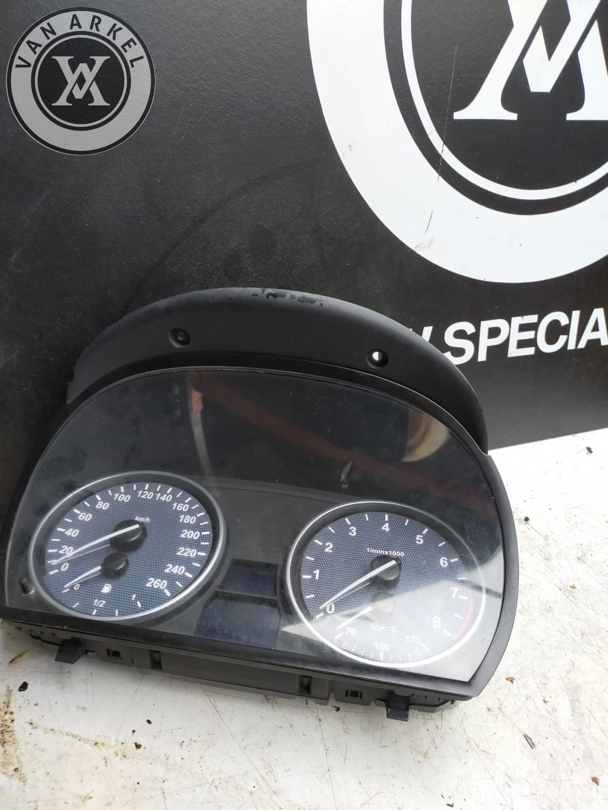Bmw e93 tacho km teller tellerbak 62 10 9 130 229, Gebruikt, -, -, Ophalen of Verzenden