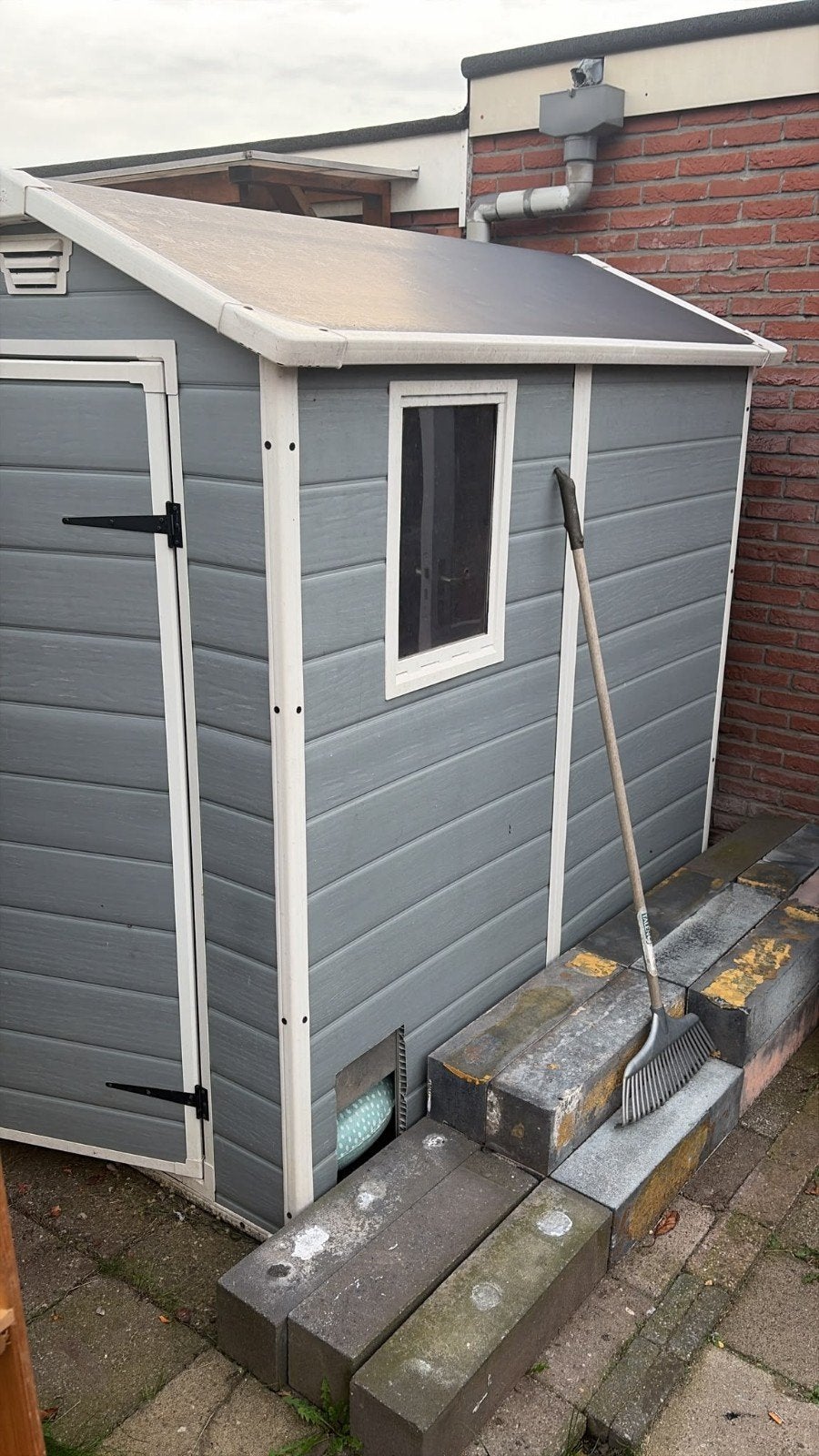 Keter tuinhuis 4x6, Kunststof, Tuinhuis, 1 raam, Ophalen