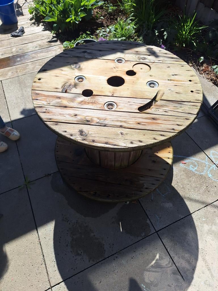 Tuintafeltje, Ophalen, Rechthoekig, Hout