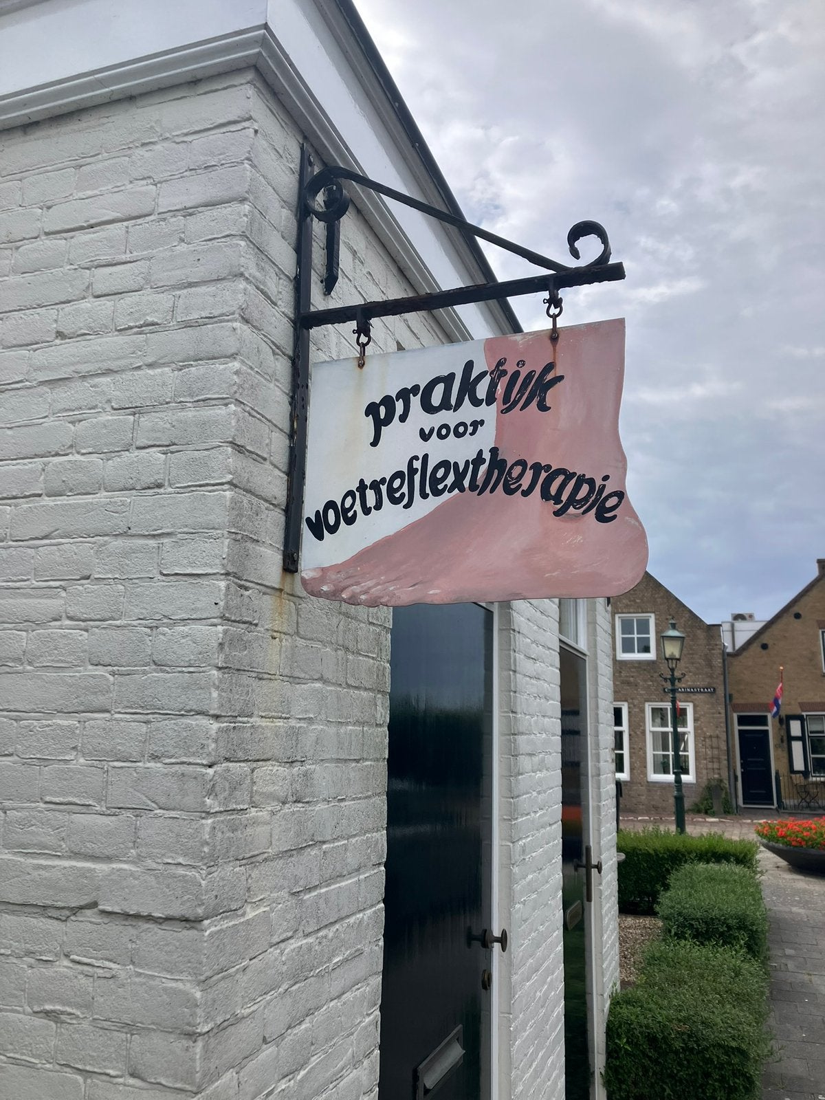 Dubbelzijdig Uithangbord, Ophalen of Verzenden, Gebruikt, Reclamebord