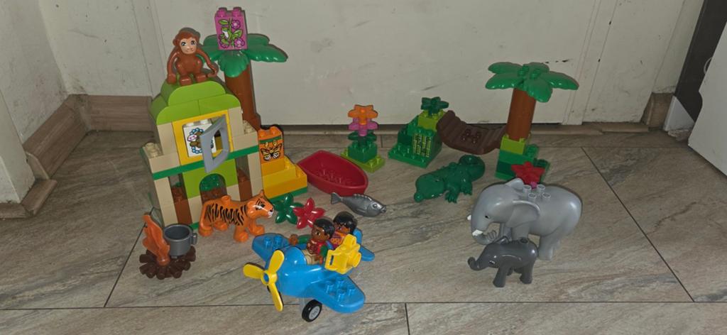 Lego Duplo 10804 Jungle Compleet met bouwinstructie, Compleet, Overige thema's, Ophalen of Verzenden, Zo goed als nieuw