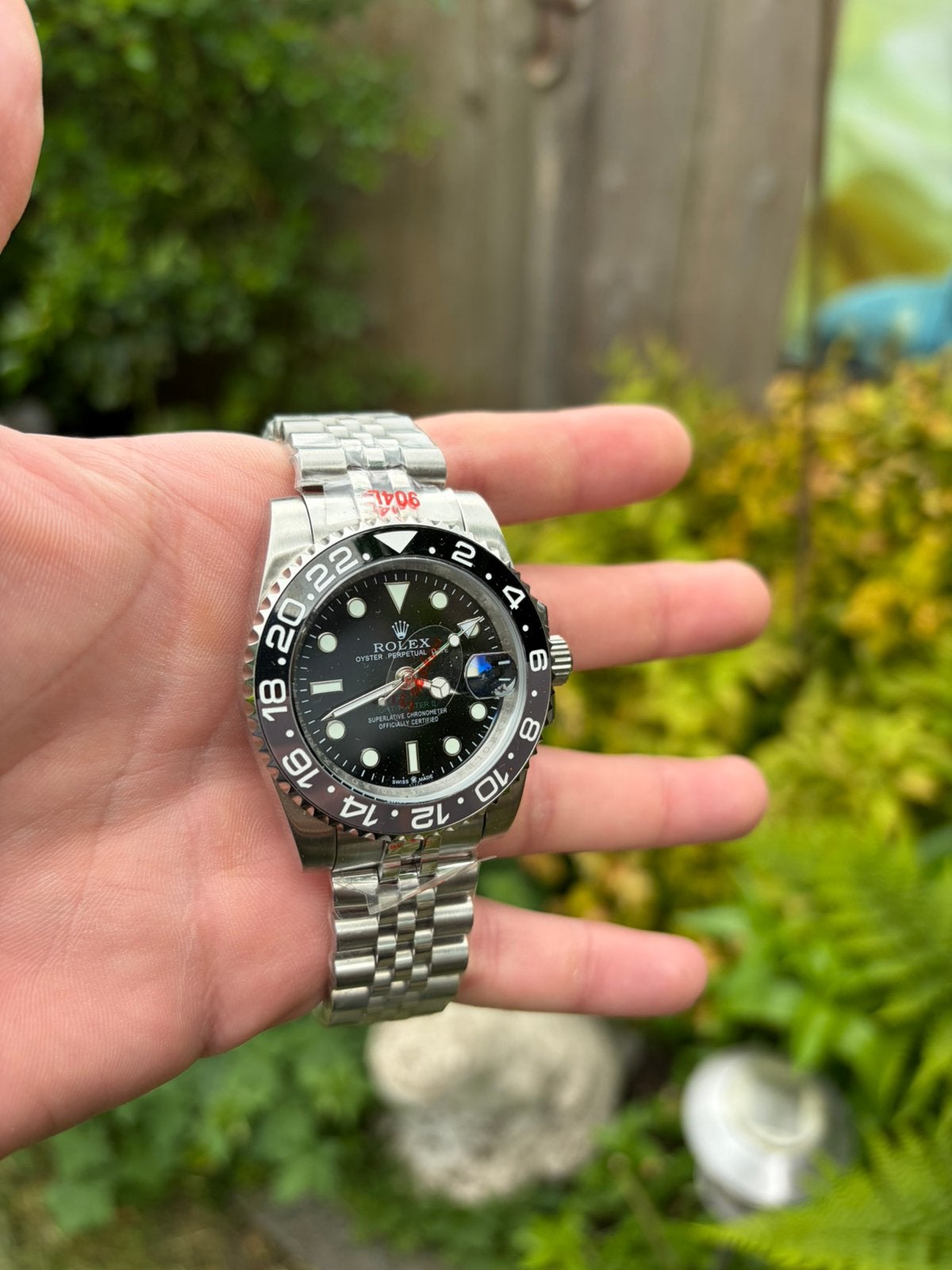 Nieuw- GMT Horloge Bruce wayne -, Zwart, Ophalen of Verzenden, Zo goed als nieuw, Waterdicht