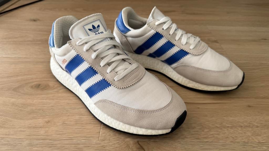 Adidas I-5923 d97740 wit/blauw, Ophalen of Verzenden, Zo goed als nieuw, Wit