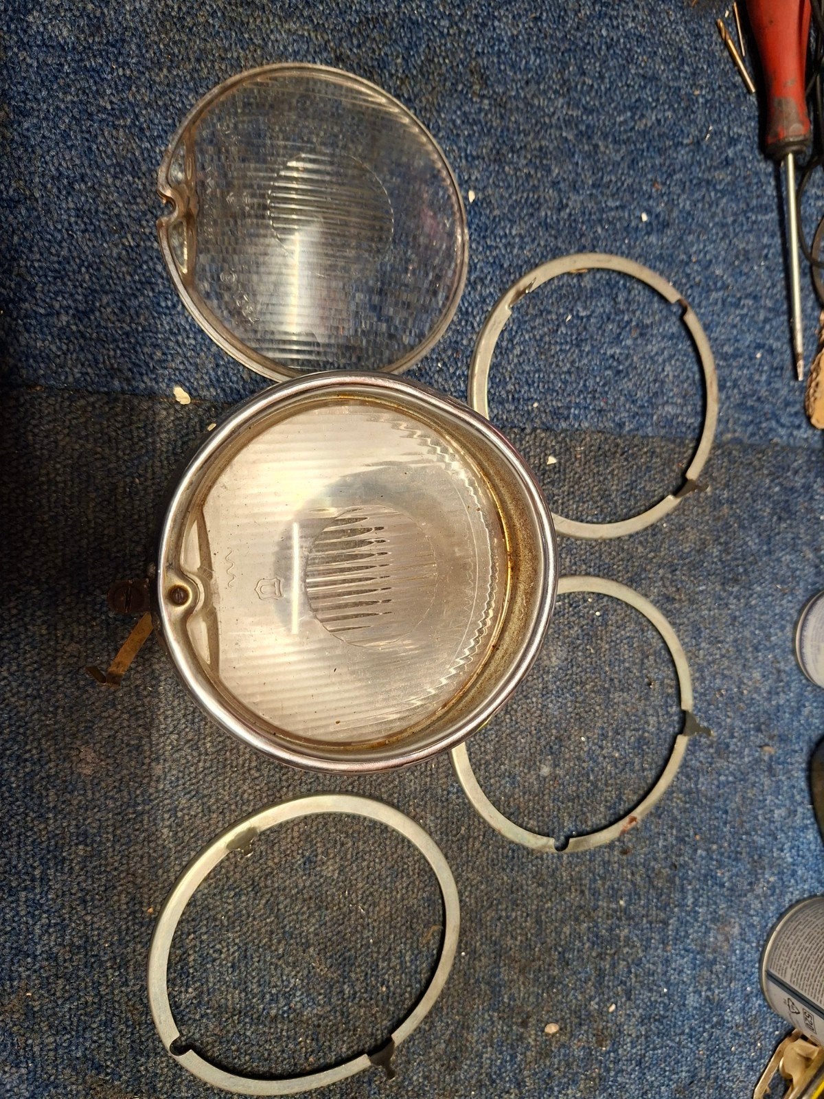 zundapp 517 koplamp onderdelen, Ophalen of Verzenden, Koplamp
