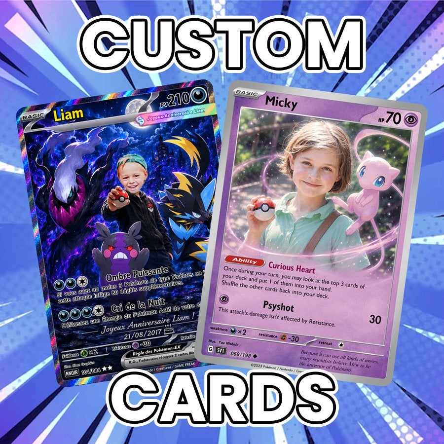 Zelfgemaakte pokemonkaart, Ophalen of Verzenden, Nieuw, Losse kaart, Foil