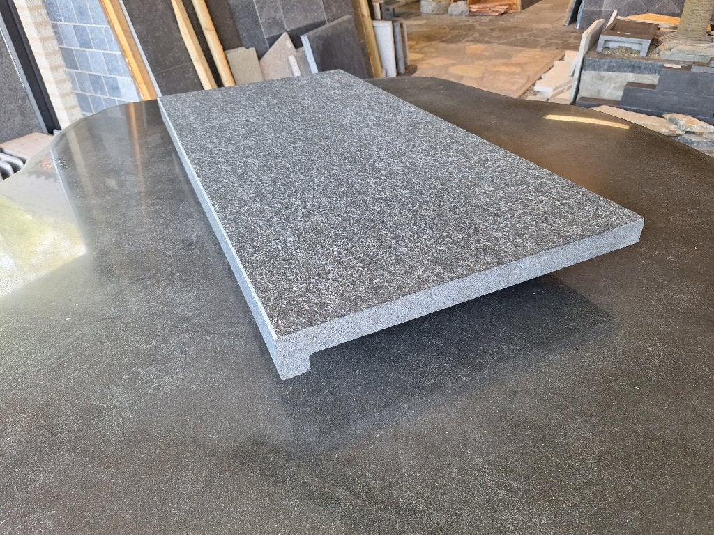 strakke randtegel zwembad Basalt 100x35x3/5 cm haakse neus, Ophalen of Verzenden, Nieuw