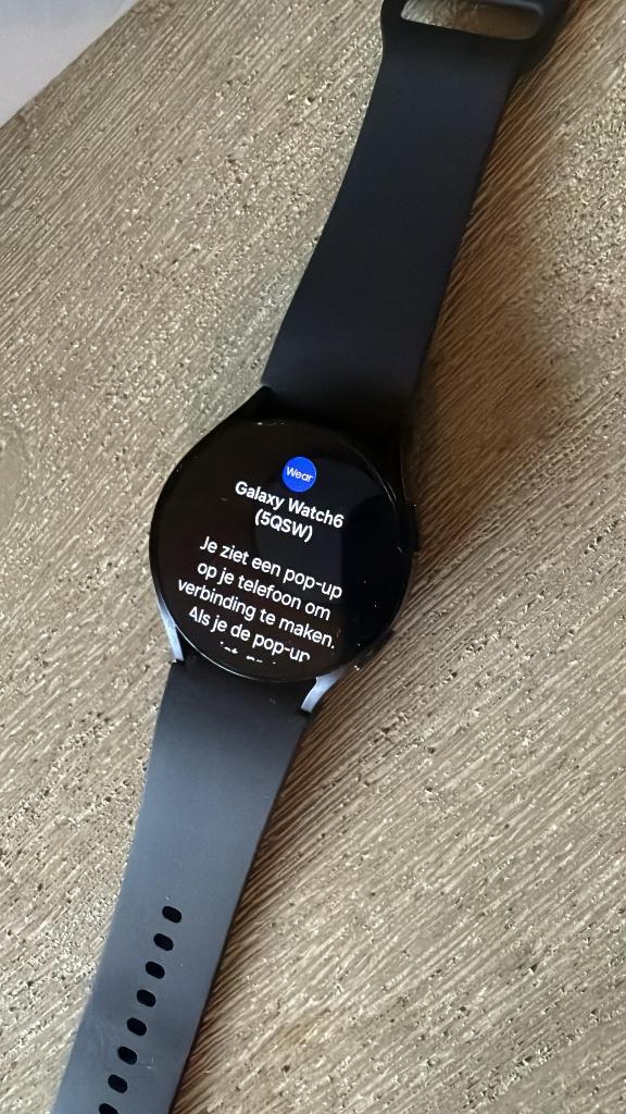 Samsung Galaxy watch 6, Ophalen of Verzenden, Gebruikt, Zwart, Android