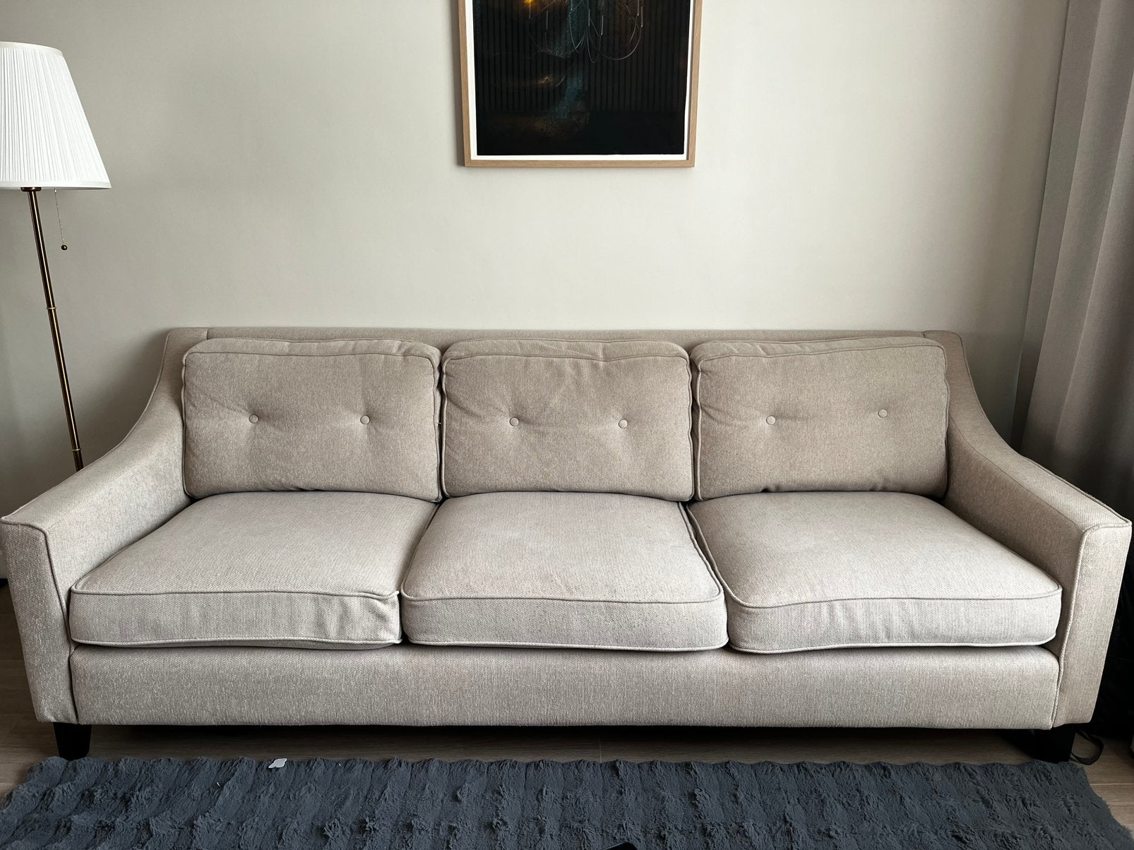 Blanken beige colour IKEA, Huis en Inrichting, Overige materialen, 250 tot 300 cm, Driepersoons, Ophalen of Verzenden