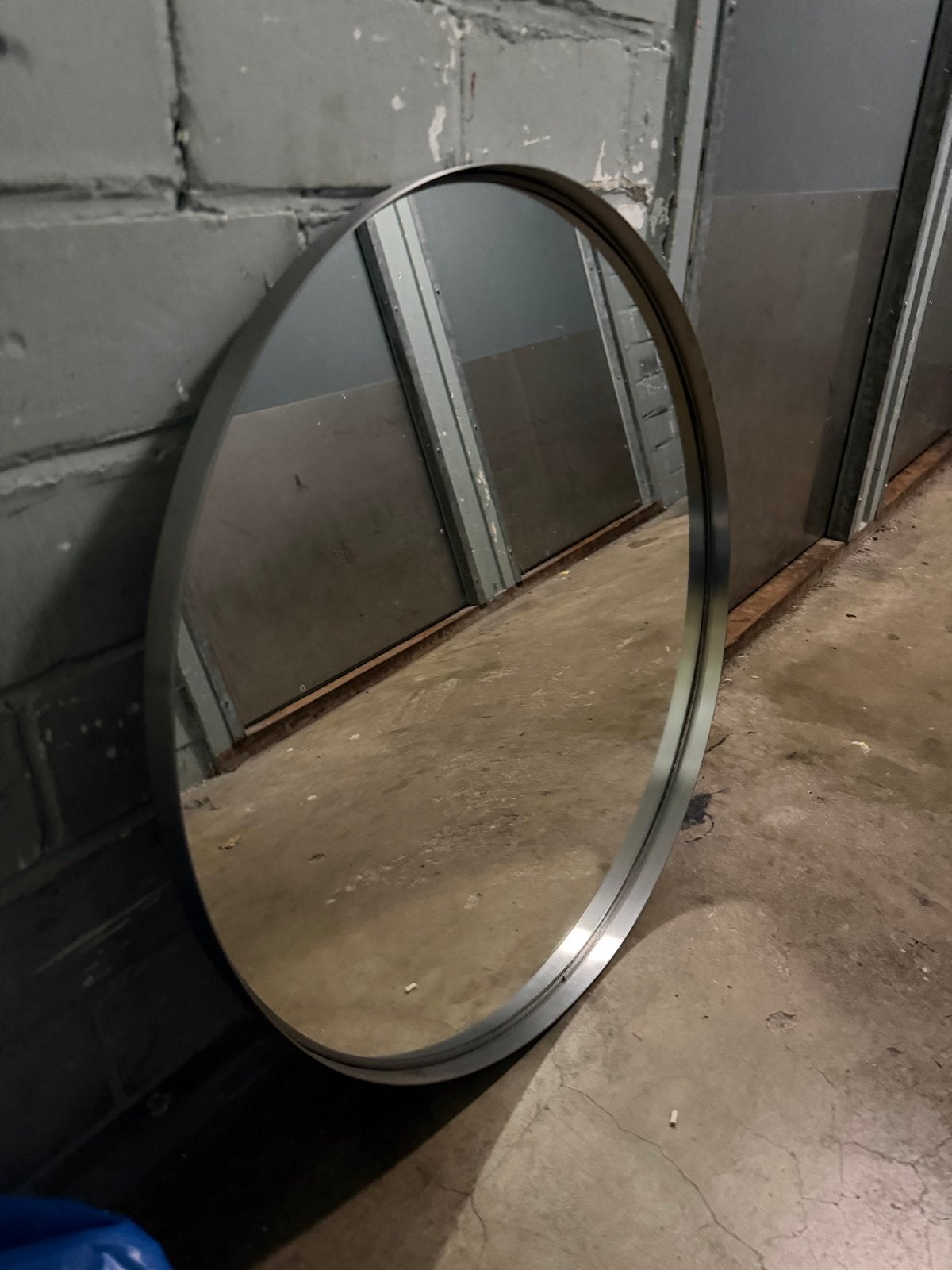 IKEA Grundtal Ronde Spiegel RVS - Vintage (70 cm), Huis en Inrichting, Woonaccessoires | Spiegels, Gebruikt, 50 tot 75 cm, Minder dan 100 cm