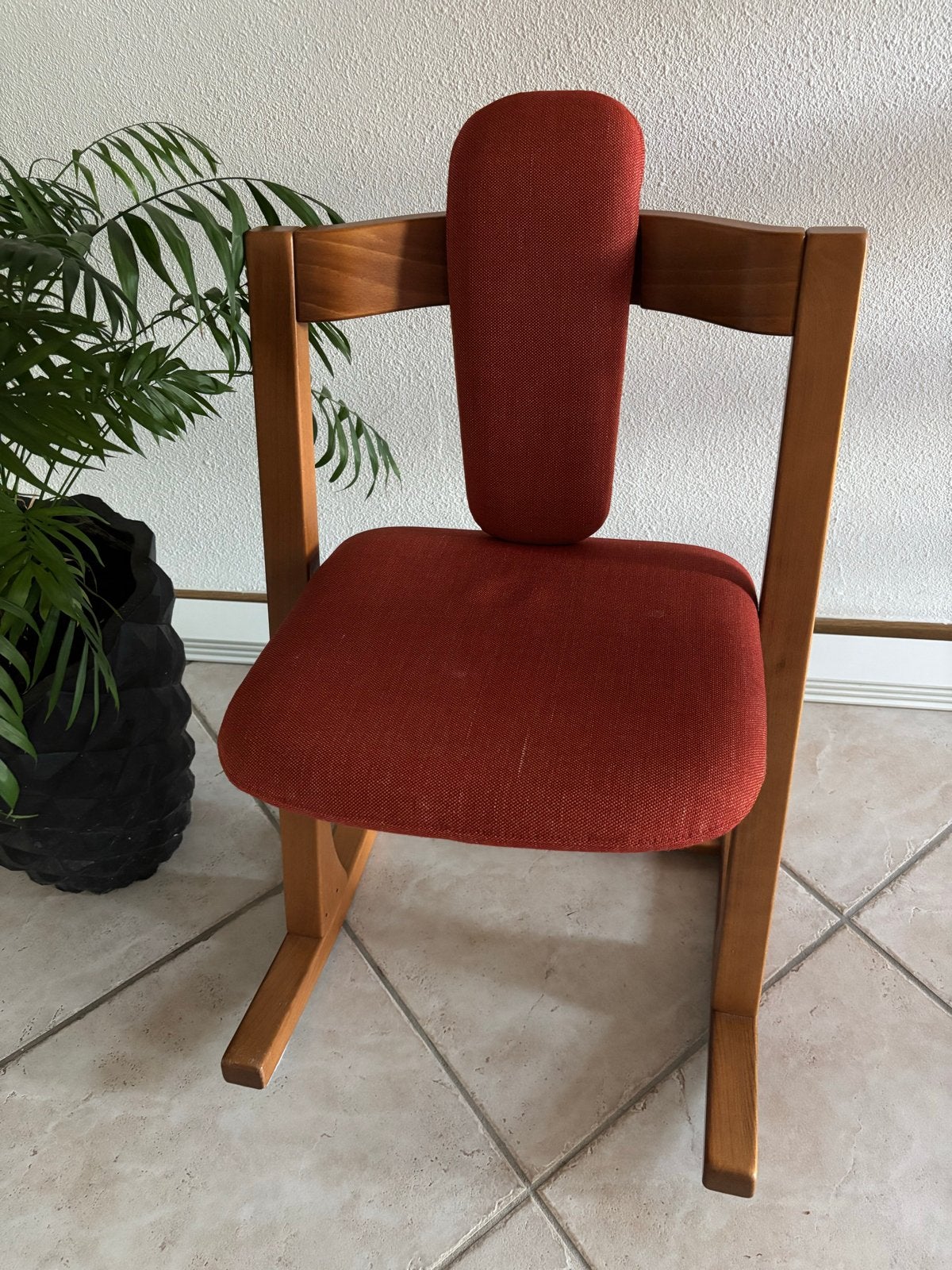 Stokke Schommelstoel - Topkwaliteit, Zo goed als nieuw, Huis en Inrichting, Ophalen of Verzenden, Zo goed als nieuw, Eén, Rood