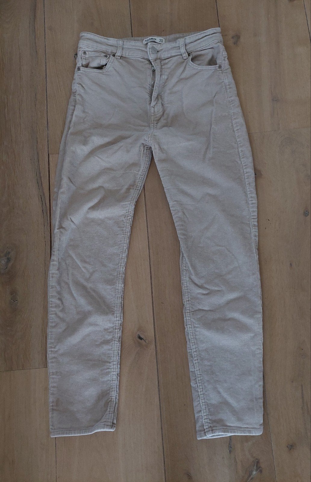 Pull&Bear ribbroek beige maat 40, Maat 38/40 (M), Pull&Bear, Beige, Ophalen of Verzenden