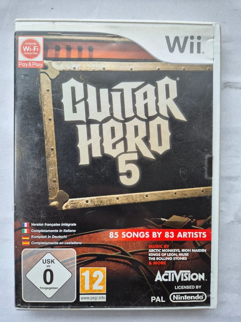 GUITAR HERO 5, Spelcomputers en Games, Gebruikt, 1 speler, Ophalen of Verzenden, Vanaf 3 jaar
