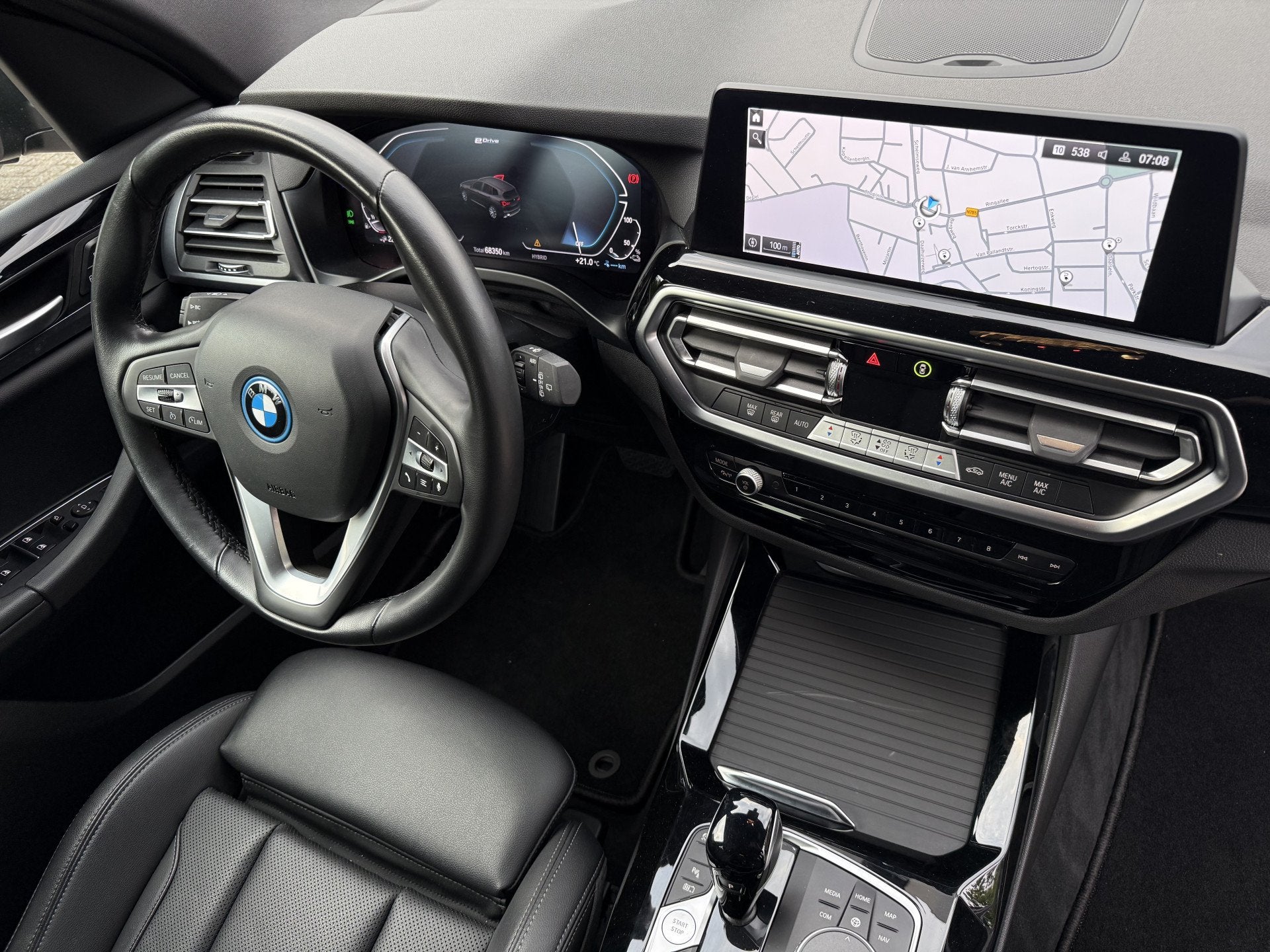 BMW X3 xDrive30e B.E.+ SOH 96% | Camera | Sport-pack | Navi, Auto's, 1998 cc, Gebruikt, 2000 kg, Zwart