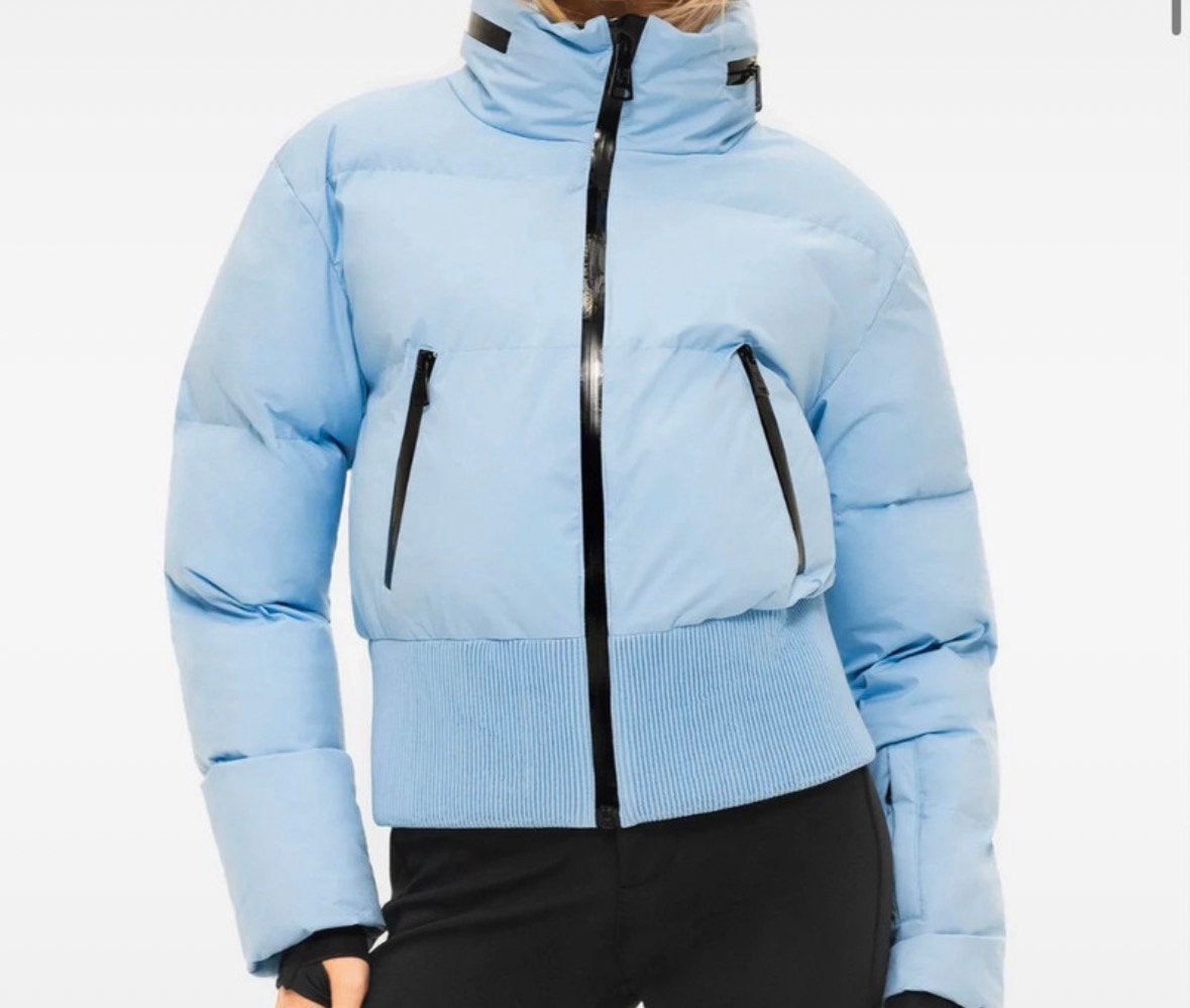 Nikkie Puffer Jas Lichtblauw Maat S, Ophalen of Verzenden, Zo goed als nieuw, Maat 36 (S), Blauw
