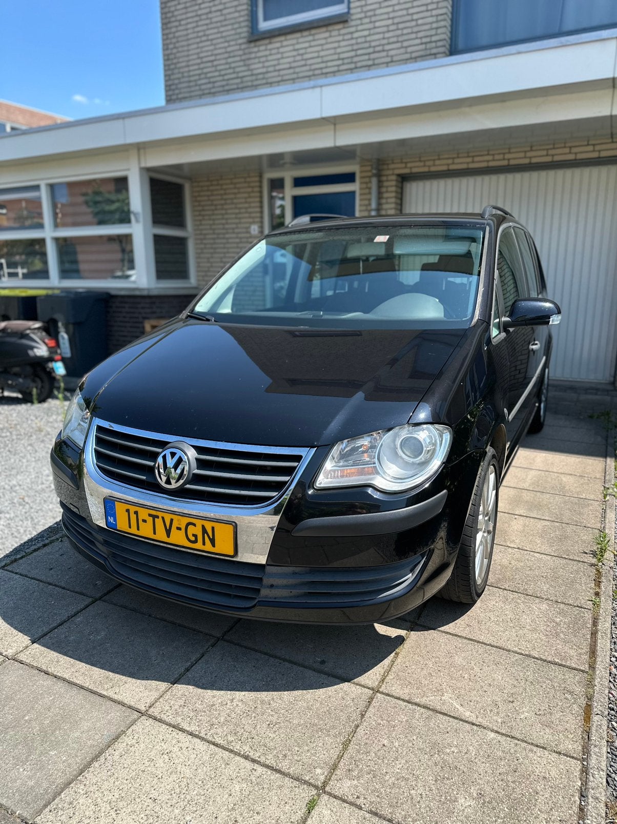 Volkswagen Touran 1.4 TSI 103KW 2007 nieuwe ketting, Voorwielaandrijving, Stof, Zwart, 4 cilinders