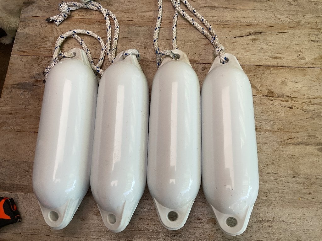 Witte fender 4 st, Ophalen, Zo goed als nieuw, Overige typen