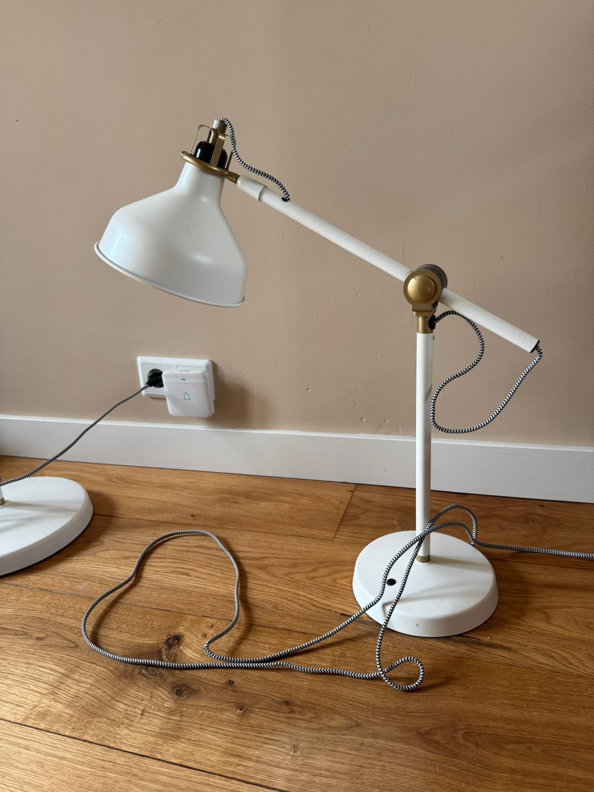 IKEA RANARP Bureaulamp wit, Ophalen, Bureaulamp, Wit, Zo goed als nieuw