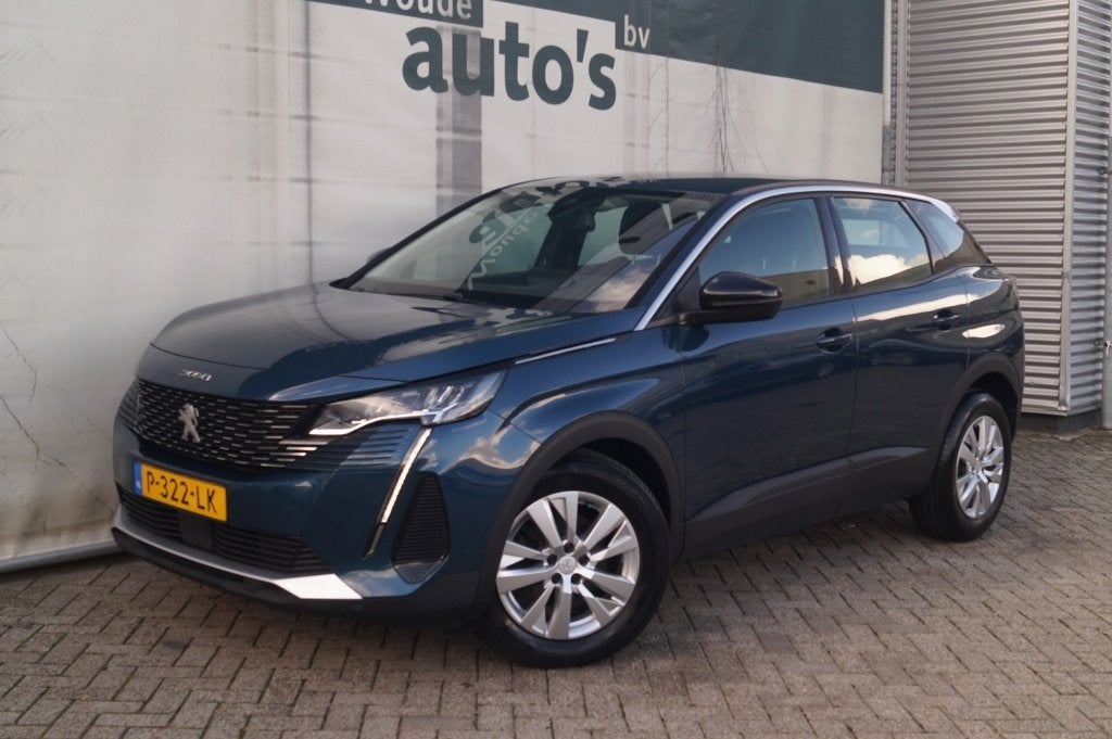 Peugeot 3008 1.2 PureTech 130pk Active Pack Business -NAVI-E, Auto's, Stof, Gebruikt, 1199 cc, Blauw