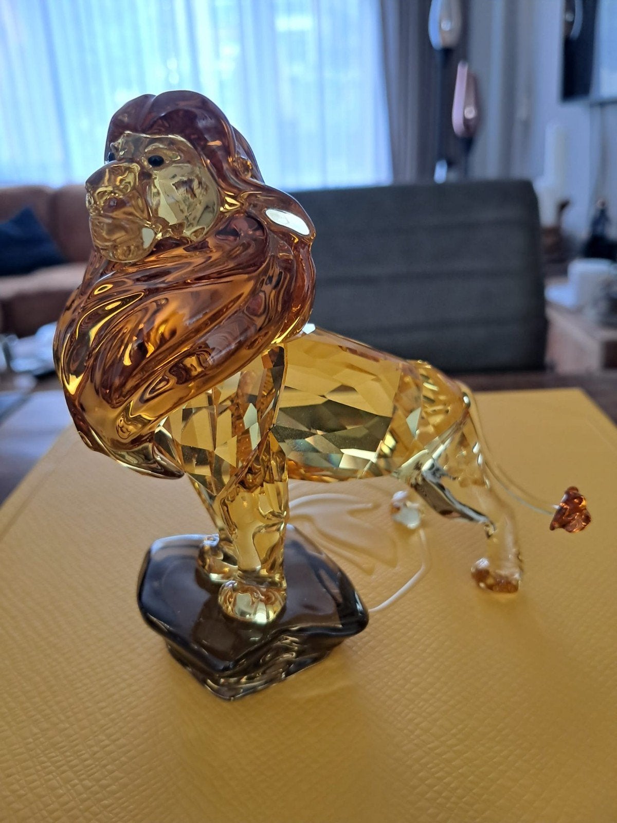 Musafa Leeuwenkoning Swarovski kristal - Nieuw in doos, Ophalen of Verzenden, Nieuw, Figuurtje