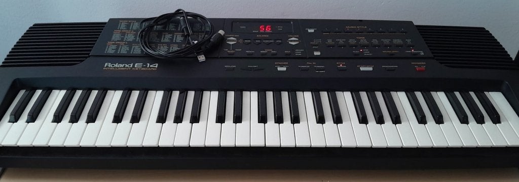 Keyboard Roland E-14 Intelligent Synthesizer, Muziek en Instrumenten, Keyboards, Ophalen, Roland, Midi-aansluiting, 61 toetsen