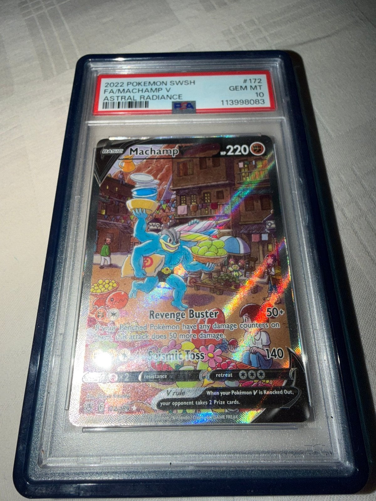 Machamp psa 10, Hobby en Vrije tijd, Ophalen of Verzenden, Zo goed als nieuw