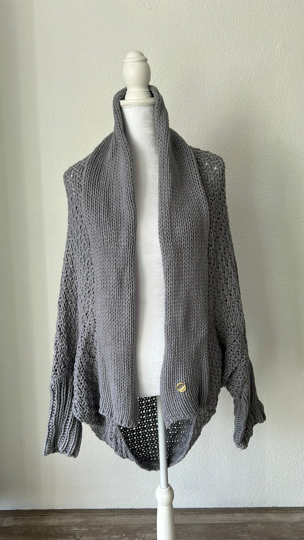 Ibiza People oversized vest boho stijl grijs, Ophalen of Verzenden, Nieuw, Maat 38/40 (M), Grijs