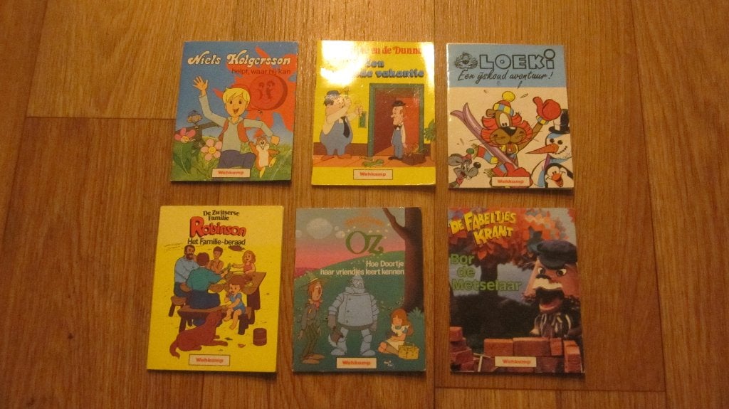 6 Vintage leesboekjes Loeki-Niels Holgersson-Fabeltjeskrant, Ophalen of Verzenden, Gelezen, Fictie algemeen