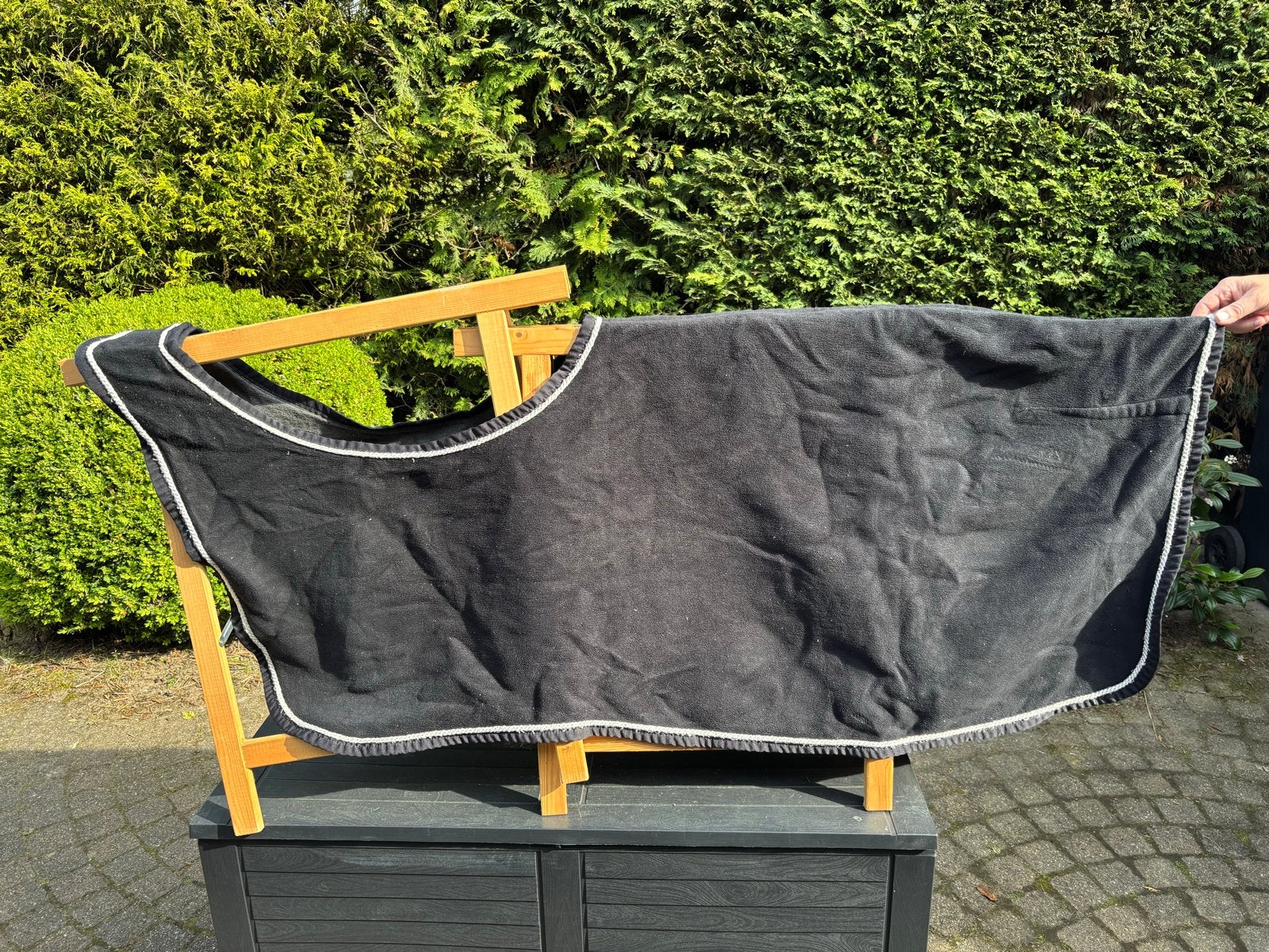Uitrijdeken fleece maat full, Dieren en Toebehoren, Full (L), Gebruikt, Overige typen, Zwart