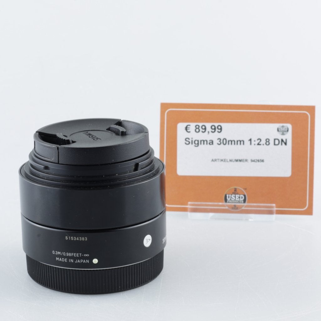 Sigma 30mm 1:2.8 DN, Sigma, Zo goed als nieuw, https://www.sigma-global.com/en/contact/, 2-4-16 Kurigi, Asao-ku, Kawasaki-shi, Kanagawa 215-8530, Japan