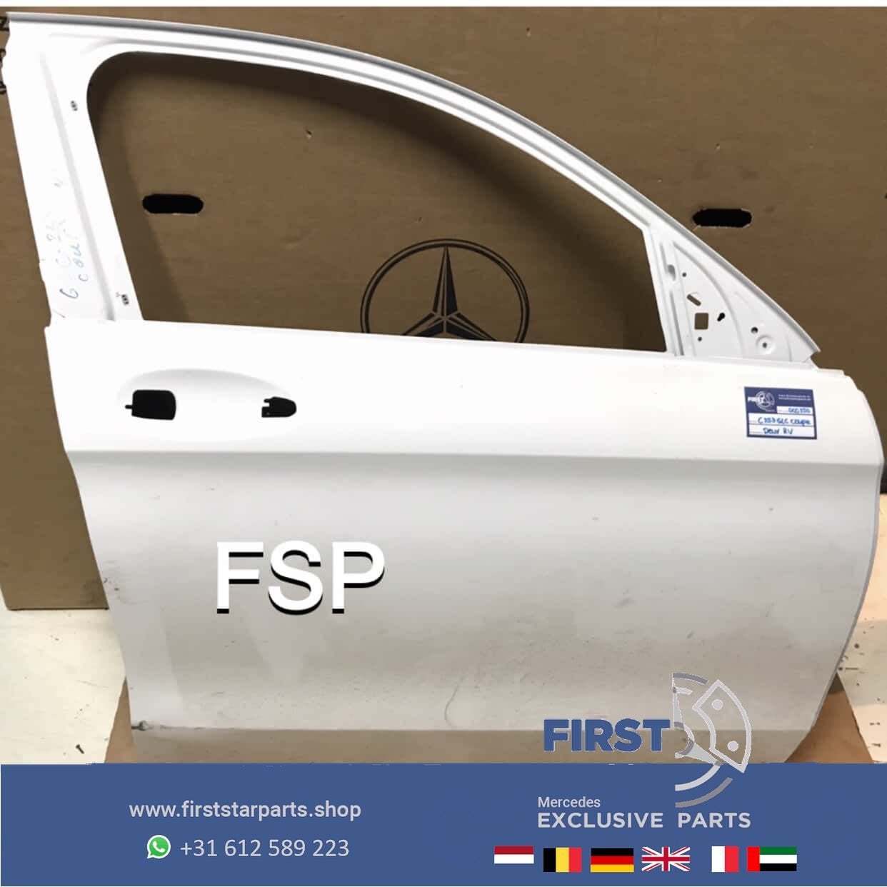 W253 C253 GLC COUPÉ DEUR WIT Mercedes RECHTS PORTIER 2016-20, -, -, -, Deur