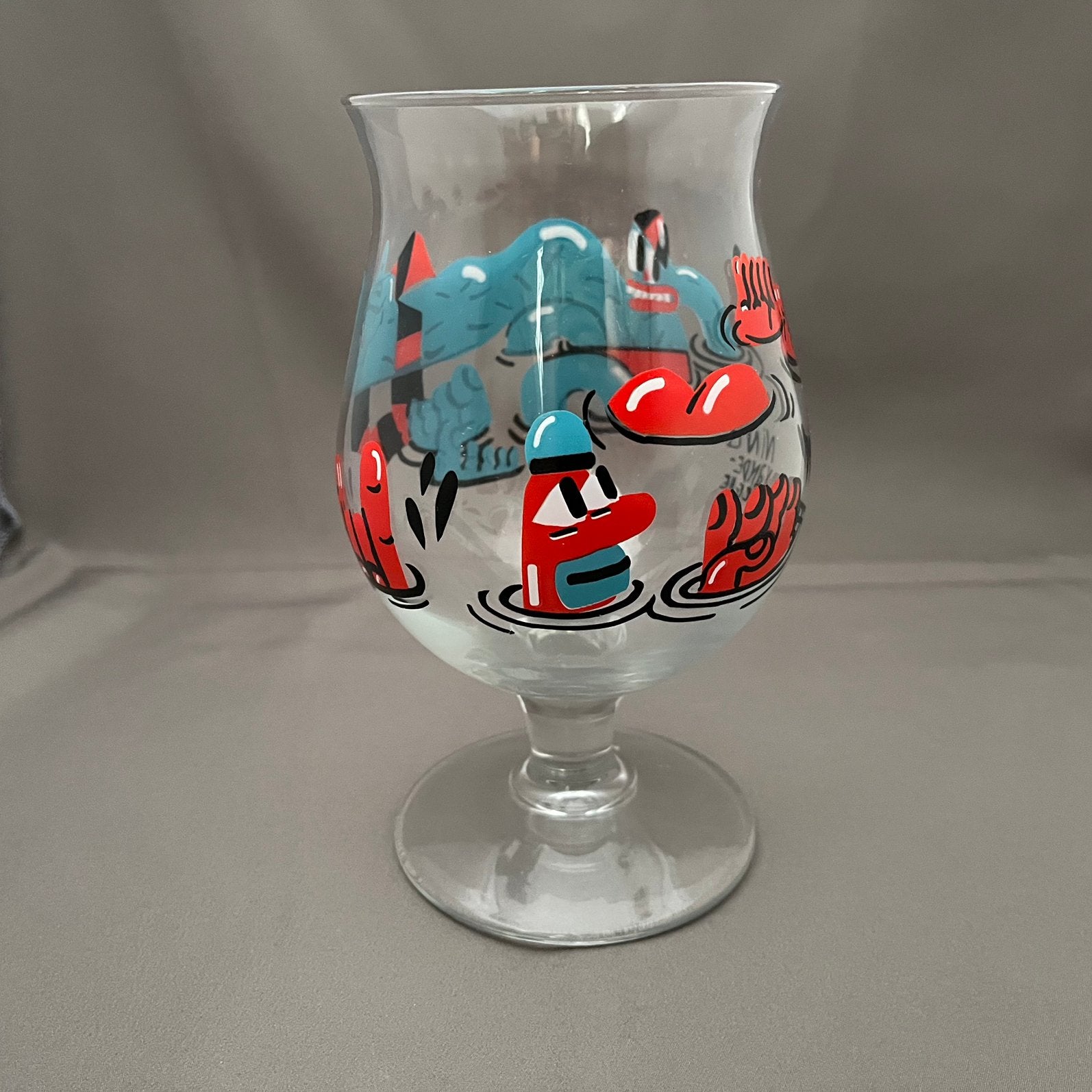 Duvel Collector’s Glas 2019 Nina Vandeweghe Limited Edition, Ophalen of Verzenden, Zo goed als nieuw, Glas of Glazen, Duvel
