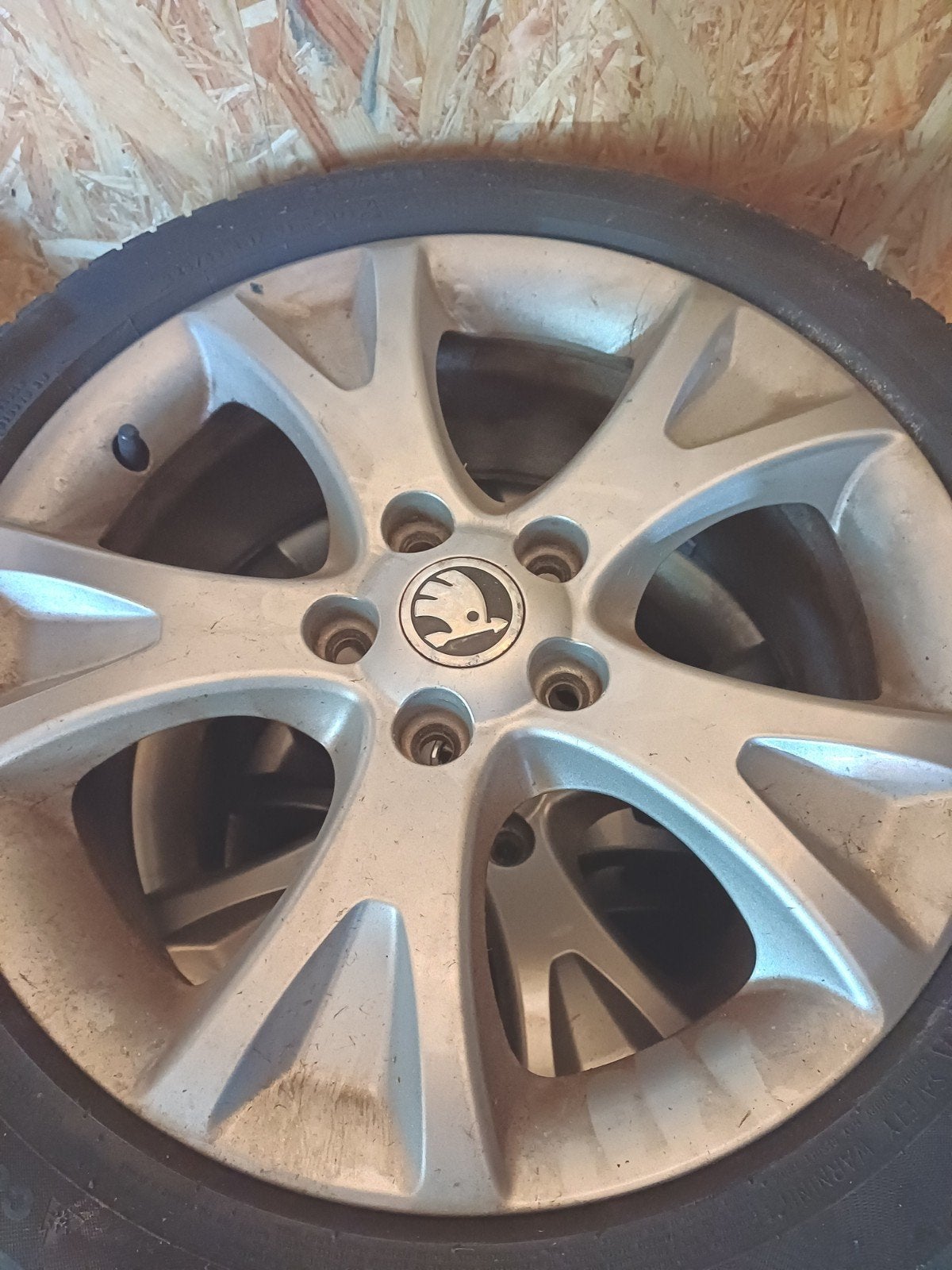 Winter Banden Skoda., Ophalen
