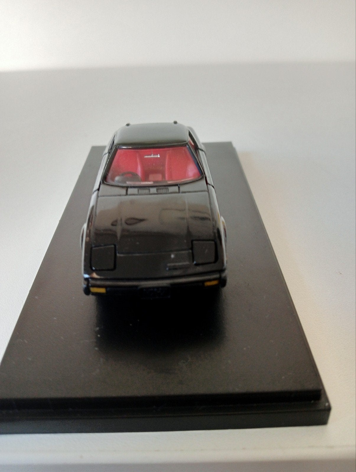 Zwarte Mazda RX-7 1989 modelauto met rode interieur uniek., Ophalen of Verzenden, Nieuw, Auto, Overige merken