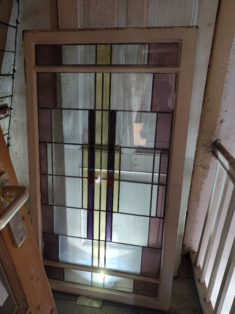 Glas in Lood raam, Ophalen