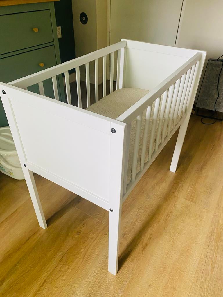 Europe Baby Wieg Jill Mat Wit 40x80 cm met matras, Ophalen of Verzenden, Zo goed als nieuw, Wieg