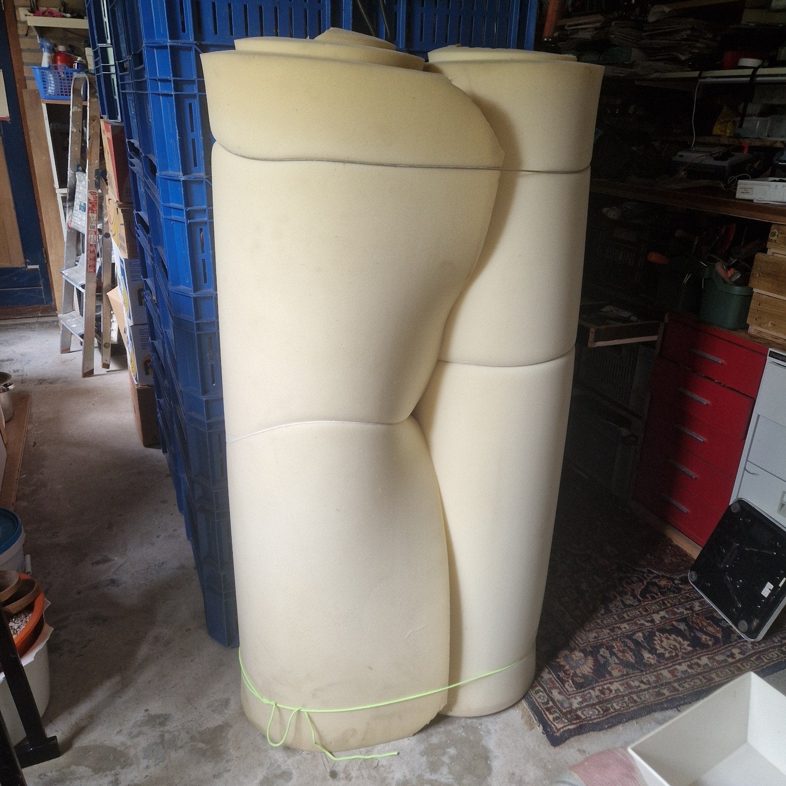 Gratis Schuim matrassen uit vouwwagen, Huis en Inrichting, Ophalen, Tweepersoons, 120 cm