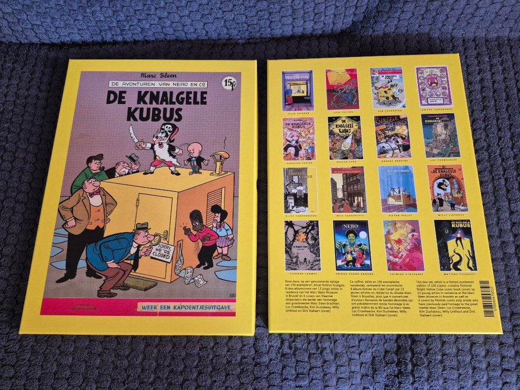 box de Knalgele Kubus van St. Marc Sleen voorplaten nw, Boeken, Eén stripboek, Ophalen of Verzenden, Nieuw