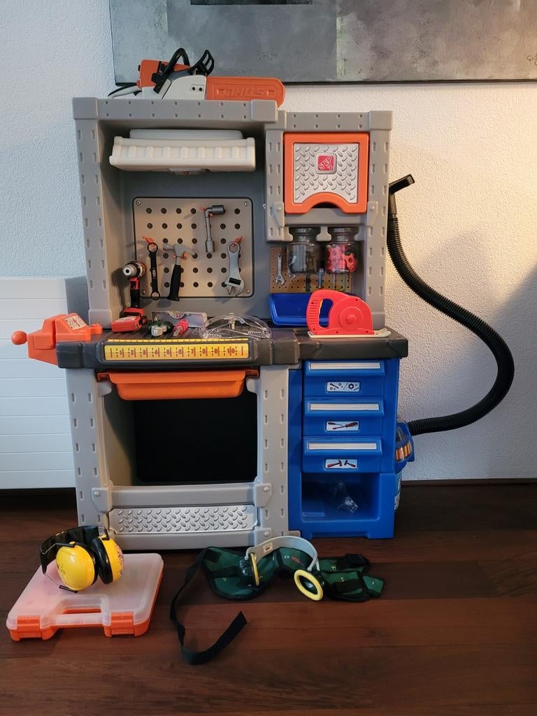 Werkstation step 2 voor kinderen, Ophalen