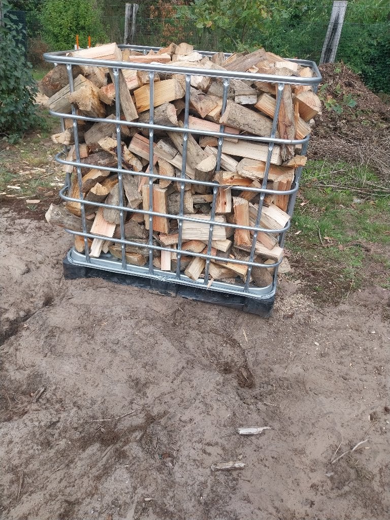 Brandhout - acaciahout in IBC-container, Minder dan 3 m³, Ophalen of Verzenden, Overige houtsoorten, Blokken
