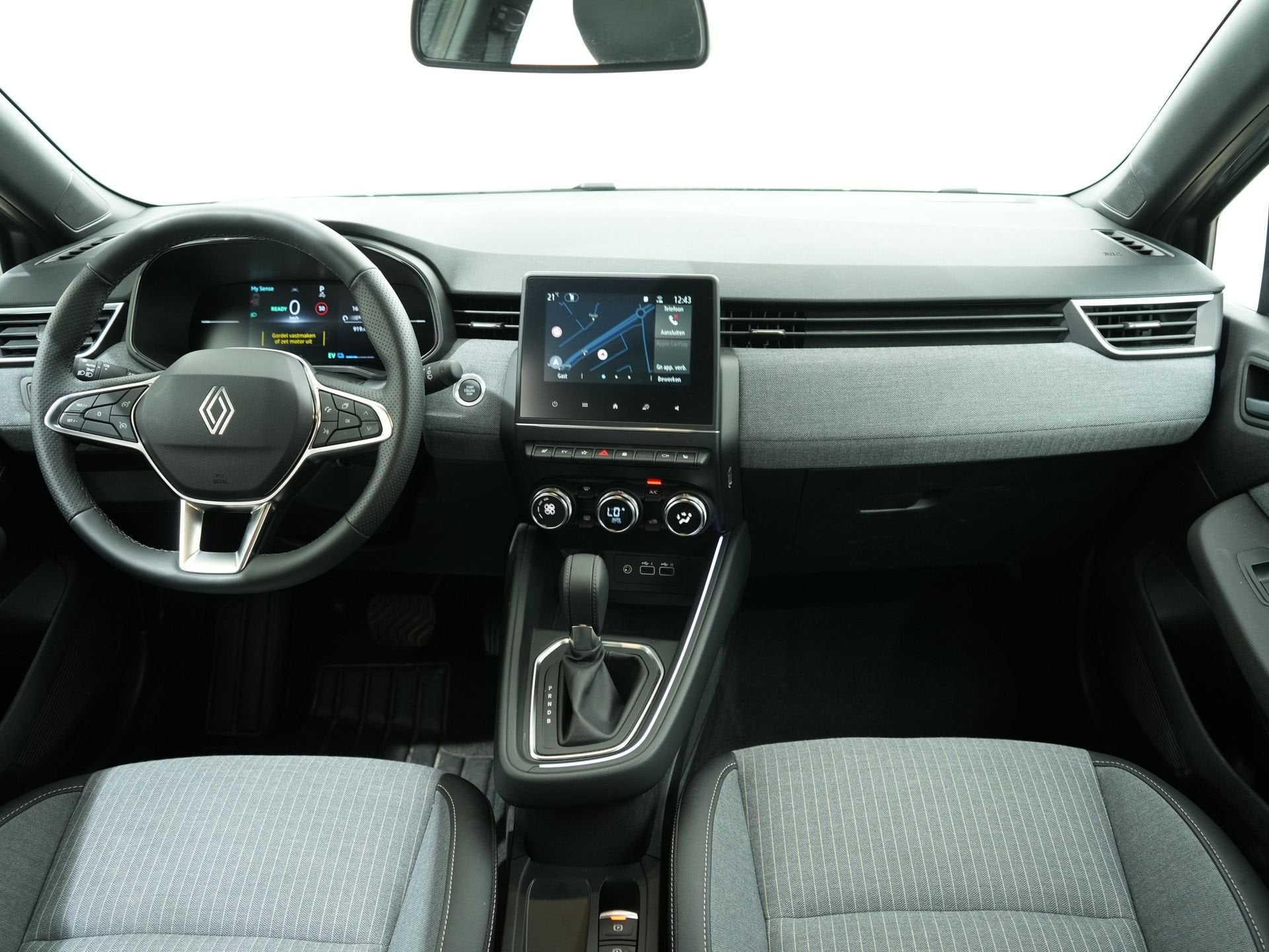 Renault Clio 1.6 E-TECH FULL HYBRID 145PK TECHNO | 360 camer, 145 pk, Gebruikt, 4 cilinders, Leder en Stof