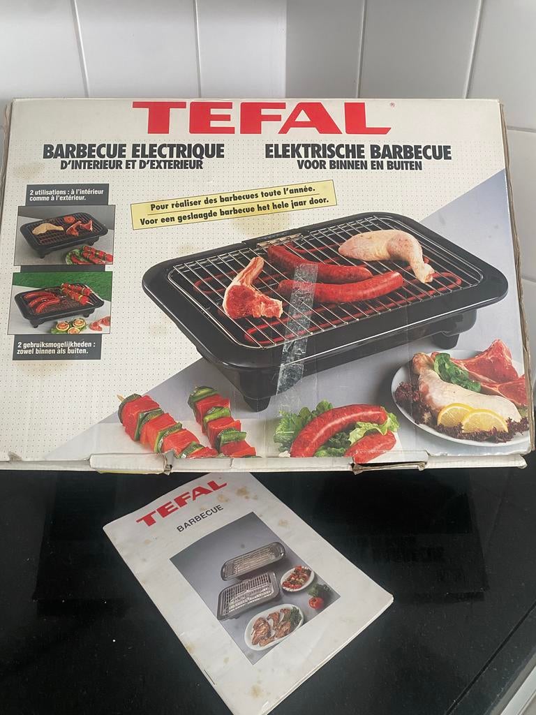 Tefal Elektrische Barbecue voor Binnen en Buiten, Tuin en Terras, Elektrische barbecues, Ophalen of Verzenden, Gebruikt