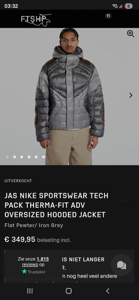 Winterjas, Kleding | Heren, Jassen | Winter, Ophalen, Maat 48/50 (M), Nike, Nieuw