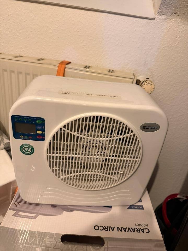 Eurom AC2401 Caravan Airco - Zo goed als nieuw, Timer, Minder dan 60 m³, 2 snelheden, Ophalen of Verzenden