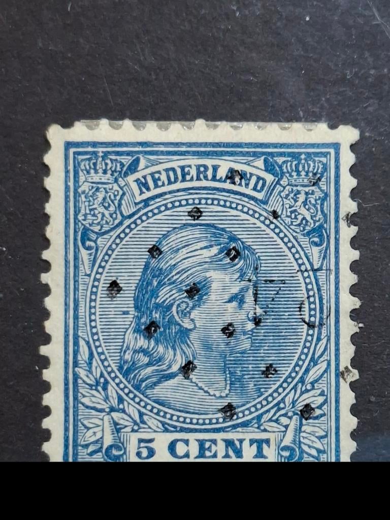 Puntstempel zegel nr 24 nvph nr 35, Postzegels en Munten, Ophalen of Verzenden